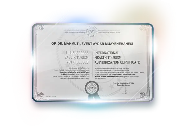 International Health Tourism Authorization Certificate